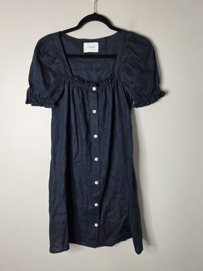 Sleeper Brigitte Mini Dress In Navy